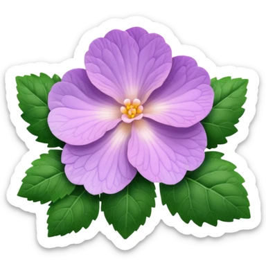 super realistic lavender begonia sticker