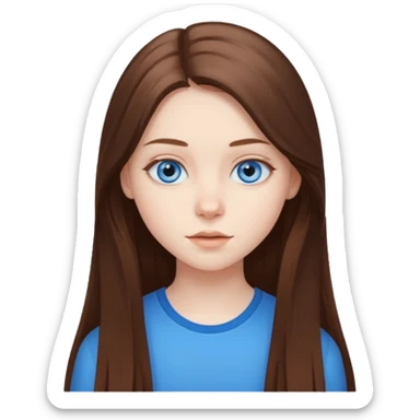 An bloude girl teen-adoult very  long hair sticker