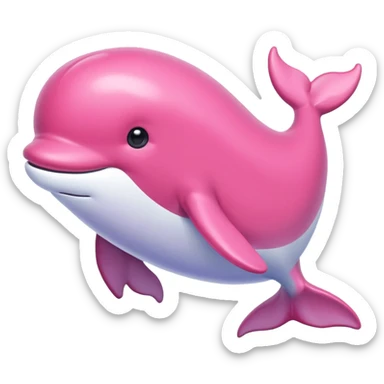 Ballena rosa sticker