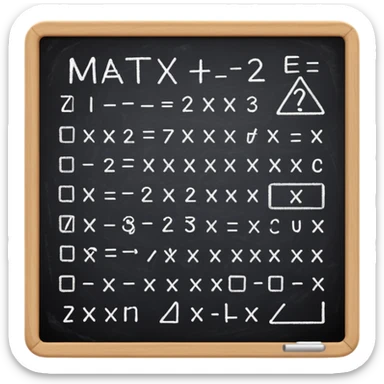 make a chalkboard with math sticker