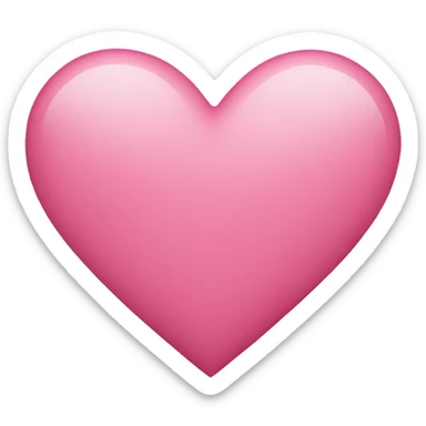 Pink heart sticker