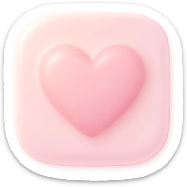pink icon, soft and dreamy sticker