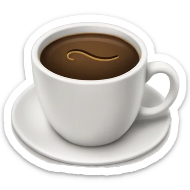 Coffee sticker