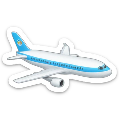 Un avion qui va percuter une tour  sticker
