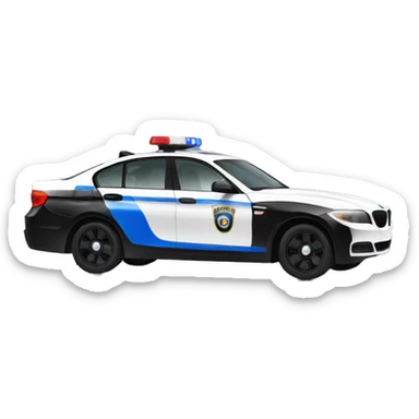 BMW police car sticker