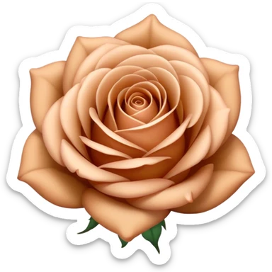 Light brown rose sticker