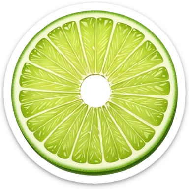 lime slice sticker