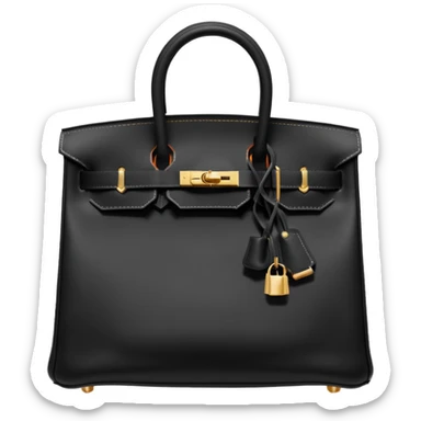 black hermes bag sticker