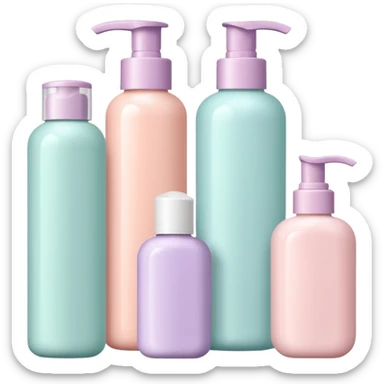 cute pastel colors skin care sticker