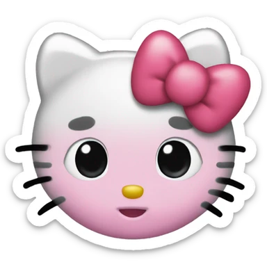 hello kitty heart eyes sticker