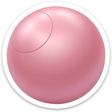 Pastel pink Pilates ball  sticker