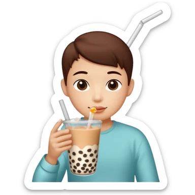 Nutria con un vasito de 🧋 sticker