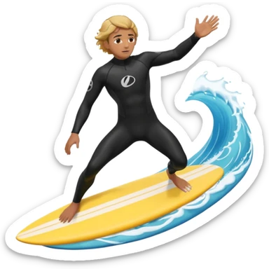 Kiter man con neopreno negro largo en el mar ,haciendo kite surf y un downloop sticker