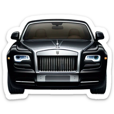 black sparkly Rolls Royce sticker