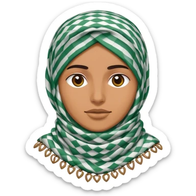 Brazilian keffiyeh sticker