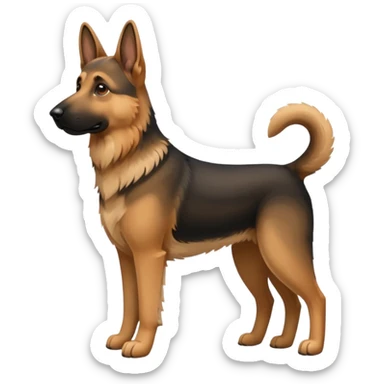 German shepherd  sticker