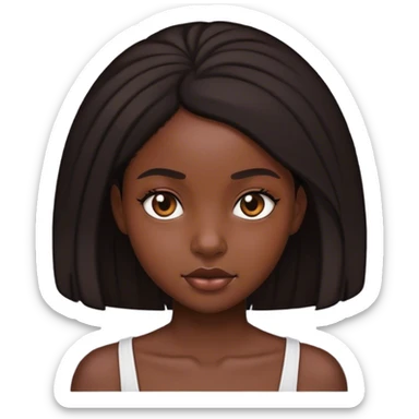 Corly black girl  sticker