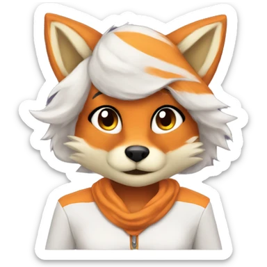 furry femboy fox sticker