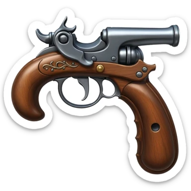 flintlock pistol sticker