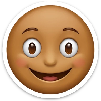 brown emojis sticker
