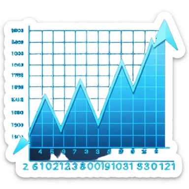 Create a stylized emoji that represents futuristic algorithmic trading. final result should feel sleek, high-tech, and forward-looking — like a blend of Wall Street and sci-fi. sticker