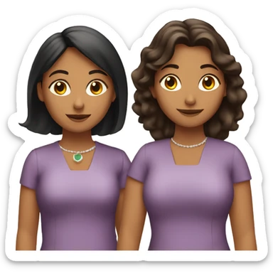 3 Hispanic females at church  sticker