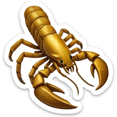 Scorpion avec un couteau sticker