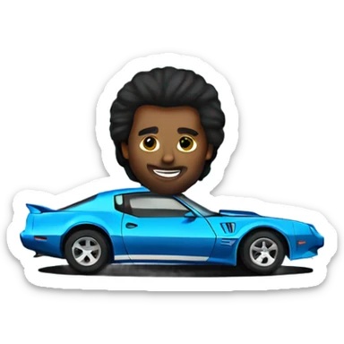 Blue trans am sticker