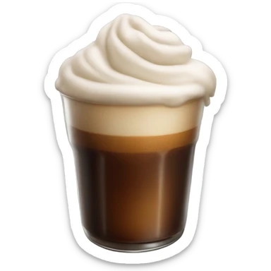 Cold brew with cold foam sticker