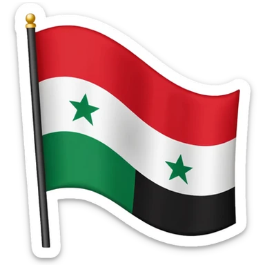 Arabic revolt flag sticker