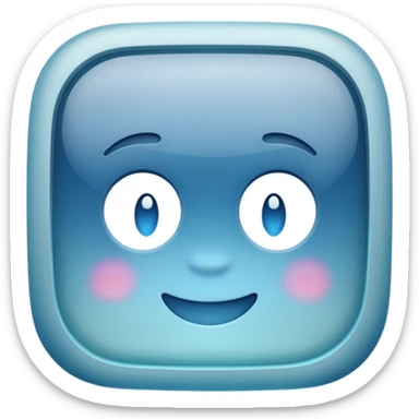 AI matte glass transluscent image generator sticker