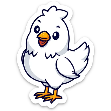 Hen sticker