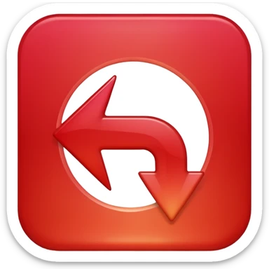 arrow down red gradient sticker