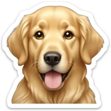 light golden retriever sticker