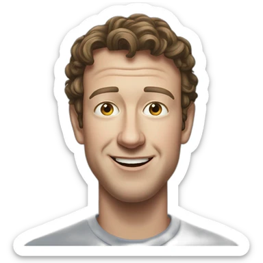 mark zuckerburg funny sticker