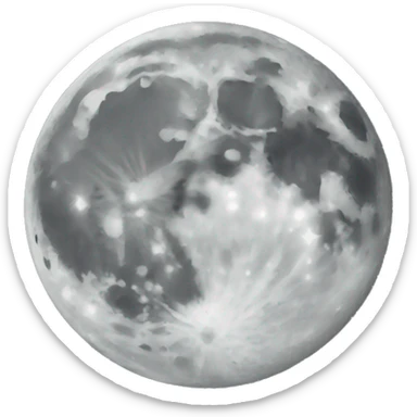 moon as a female sticker
