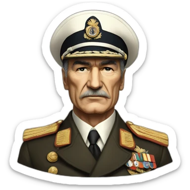 Mustafa Kemal Atatürk Admiral sticker