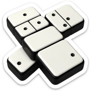 Domino pieces sticker