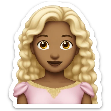 princess light skin tone sticker