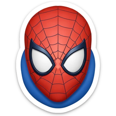 Make a spider man emoji sticker
