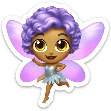 Disco fairy sticker