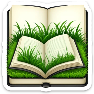 grass was a bad choice journal sticker