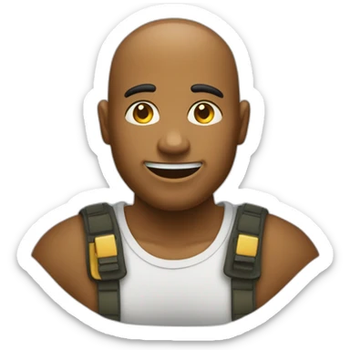 Créé un émoji tête ronde gentil qui est sincère sticker