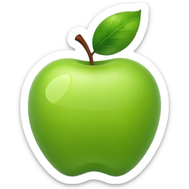 Símbolo manzanita de iPhone súper realista  sticker