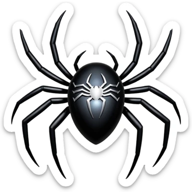 Spiderman siper symbol black sticker
