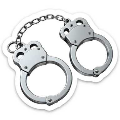 pair of handcuffs sticker