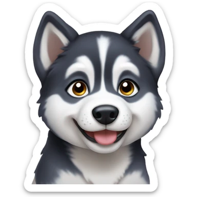 Husky puppy sticker
