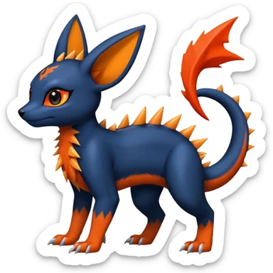 Umbreon-Charmeleon-Guilmon-fusion sticker