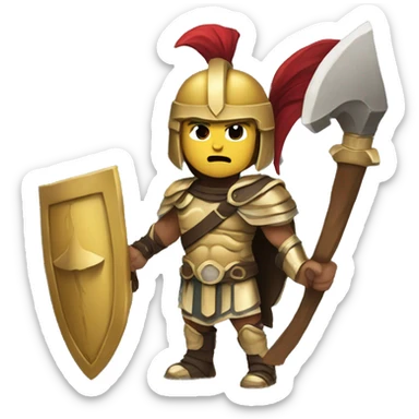 spartan warrior male rpg sticker