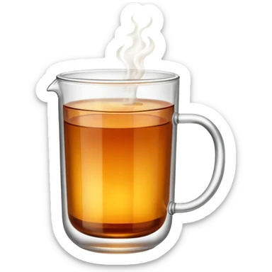 İnce belli bardakta çay sticker